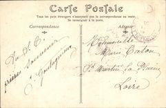 VINTAGE POSTCARD Interior of the Basilica of the National Wish to the Sacring Heart of Jesus Montmartre