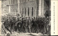 VINTAGE POSTCARD Arrest of the Deputies to the Town hall of X E arrond