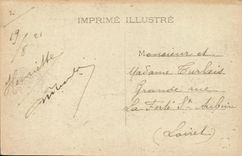 VINTAGE POSTCARD Heavy the Chain of the Pyrenees and the Valley seen L Observatory of the Peak of Jer