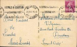 VINTAGE POSTCARD Heavy Basilica and Peak of Jer seen of the castle