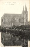 CPA La Chapelle sur Vire La Basilique animee 