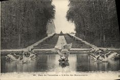 VINTAGE POSTCARD Park of Versailles L Gone of Marmousets