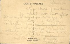 El normando de la POSTAL de la VENDIMIA viste folklore de los ninos