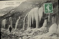 CPA La Normandie Les Falaises en hiver