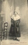 VINTAGE POSTCARD Norman Costume Folklore Woman