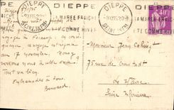 CPA Barque de peche en pleine mer