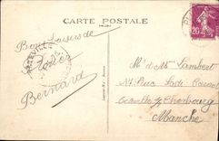 VINTAGE POSTCARD the Suspended bridge on Ramce with the Holy Port Hubert