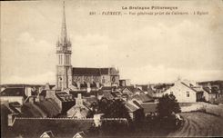 VINTAGE POSTCARD Pleneuf View taken of the Martyrdom L church