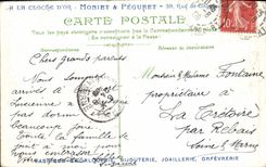 VINTAGE POSTCARD the life of the Sailor Operates D a gun of 47 mm