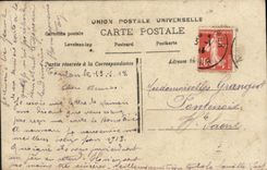 CPA Un Doux Baiser et Ces Fleurs Marin 