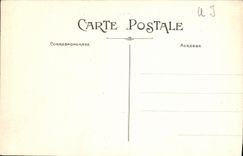 VINTAGE POSTCARD At the edge of L Ocean the flood which assembles Temps D Orage