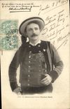 CPA Le Chansonnier breton Theodore Botrel Folklore 