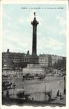 CPA Paris La Bastille et la Colonne de Juillet