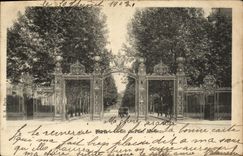 CPA Paris Grille du Parc Monceau 