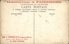 VINTAGE POSTCARD Paris small Parisian trades the dentist in the open air