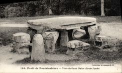 CPA Foert de Fontainbleau Table du Grand Maltre Route ronde