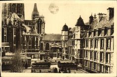 VINTAGE POSTCARD Rouen L Archeche and Gardens
