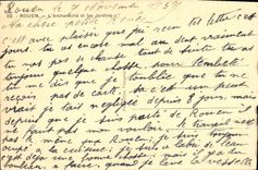 VINTAGE POSTCARD Rouen L Archeche and Gardens