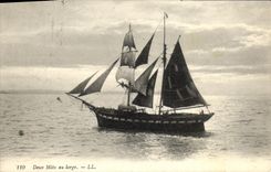CPA Deux Mats au large Bateau 