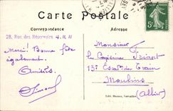 VINTAGE POSTCARD Versailles Paluis of Large Trianon the Room of Louis Philippe