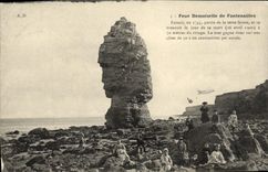 VINTAGE POSTCARD Feue Young lady of Fontainilles Children