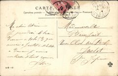 CPA A Vie a la Ferme La Recitation Femme Enfants