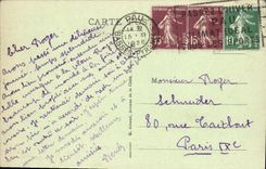 VINTAGE POSTCARD Pau Peak of Gabizos Laite de Bazen Balaitous