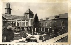 VINTAGE POSTCARD the Courtyard of Carmel de Lisieux seen of the terrace