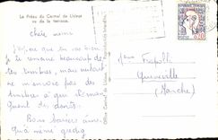 VINTAGE POSTCARD the Courtyard of Carmel de Lisieux seen of the terrace