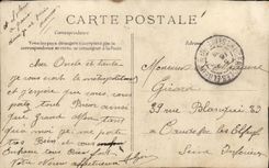 VINTAGE POSTCARD Paris the Subway with the Boulevard of the Vault Subway