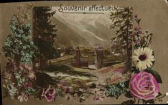 CPA Souvenir affectueux