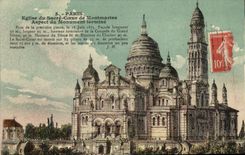 CPA Paris Eglise du Sacre Coeur de Montmartre Aspect du Monument Termine