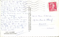 CPM La Lande Le Ruisseau dans la Foret