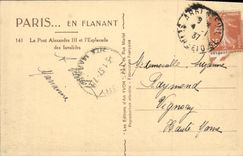 CPA Paris En Flanant Le Pont Alexandre lll et l Esplanade des lnvalides