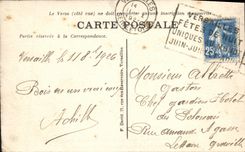 VINTAGE POSTCARD Versailles Large Water Thickets of Rubbles