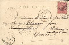 VINTAGE POSTCARD Sinning Buoy Flowers Sailor