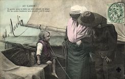 CPA Au Large Pecheur Enfant