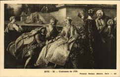 VINTAGE POSTCARD Costumes Of 1735