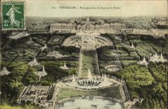 CPA Versailles Vue Generale du Parc Et Du Palais