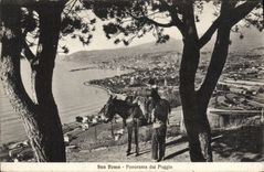 CPA San Remo Panorama dal Poggio Ane Mule 