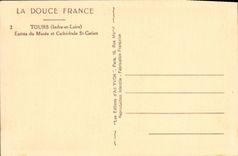 CPA Tours Entree du Musee et Cathedrale St Gatien