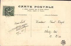 CPA Mille Bons Souhaits Femme Balancoire