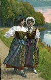 CPA Femmes Alsacienne et Lorraine Folklore