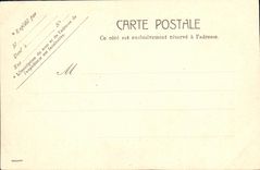 VINTAGE POSTCARD Paris the Place of the Avee Harmony the Statue of Strasbourg