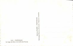 VINTAGE POSTCARD Perpignan the cabin of sea and coffee of France