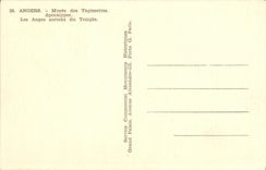 VINTAGE POSTCARD Angers Musee of the Tapestries Apocalypse the angels leave the temple