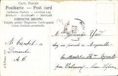 VINTAGE POSTCARD Fantaisie Breaks into leaf