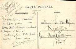 VINTAGE POSTCARD Through old Normandy Standards and costumes a hammer Dances