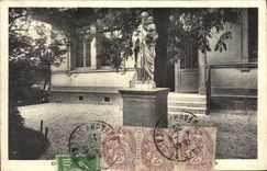 VINTAGE POSTCARD Statue Saint Father