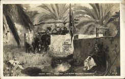 VINTAGE POSTCARD Living room 1904 Rene His the Noria Of the Old Marabout